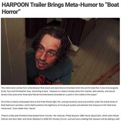 HARPOON Trailer Brings Meta-Humor to “Boat Horror”